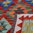 Maimana Kilim rug 126x176 hand woven afghan wool Kilim