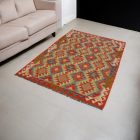 Maimana Kilim rug 125x183 hand woven afghan wool Kilim