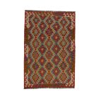 Maimana Kilim rug 125x183 hand woven afghan wool Kilim