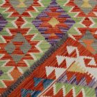 Maimana Kilim rug 125x183 hand woven afghan wool Kilim