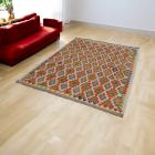 Wool Kilim rug Chobi 154x204 hand woven afghan Kilim rug