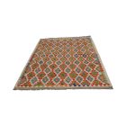 Wool Kilim rug Chobi 154x204 hand woven afghan Kilim rug