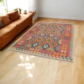 Afghan hand woven Kilim 175x238 Maimana Kilim rug