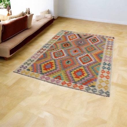 Ethnic Kilim rug Chobi 151x202 hand woven afghan rug