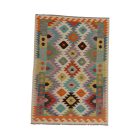 Wool Kilim rug Chobi 145x204 hand woven afghan Kilim rug