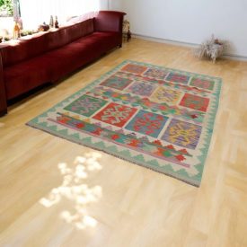 Afghan hand woven Kilim 170x245 Maimana Kilim rug