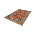 Afghan hand woven Kilim Chobi 166x247 Afghan wool Kilim rug