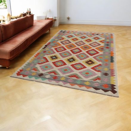 Afghan hand woven Kilim Chobi 167x244 Afghan wool Kilim rug