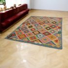 Wool Kilim rug Chobi 182x250 hand woven afghan Kilim rug