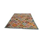 Wool Kilim rug Chobi 182x250 hand woven afghan Kilim rug