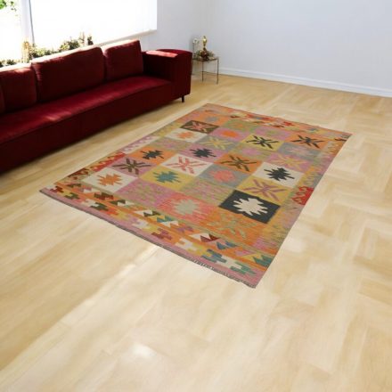 Maimana Kilim rug 172x243 hand woven afghan wool Kelim
