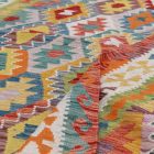 Afghan hand woven Kilim Chobi 215x293 Afghan wool Kilim rug