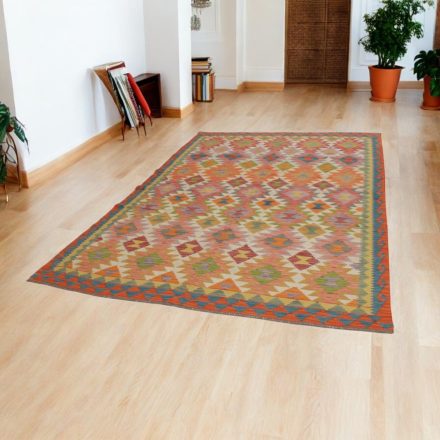 Afghan hand woven Kelim 203x297 Maimana Kilim rug