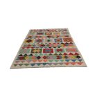 Wool Kilim rug Chobi 164x244 hand woven afghan Kilim rug