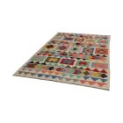 Wool Kilim rug Chobi 164x244 hand woven afghan Kilim rug
