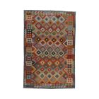 Wool Kilim rug Chobi 198x296 hand woven afghan Kilim rug