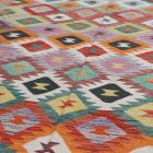 Wool Kilim rug Chobi 198x296 hand woven afghan Kilim rug