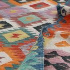 Wool Kilim rug Chobi 198x296 hand woven afghan Kilim rug