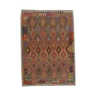 Afghan hand woven Kilim Chobi 202x286 Afghan wool Kilim rug