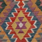 Afghan hand woven Kilim Chobi 202x286 Afghan wool Kilim rug