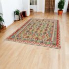 Afghan hand woven Kilim Chobi 196x296 Afghan wool Kilim rug
