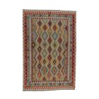 Hand woven Afghan wool Chobi Kilim rug 196x296 cm