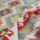 Afghan hand woven Kilim Chobi 196x296 Afghan wool Kilim rug