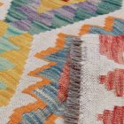 Hand woven Afghan wool Chobi Kilim rug 196x296 cm