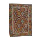 Hand woven Afghan wool Chobi Kilim rug 206x289 cm