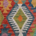 Hand woven Afghan wool Chobi Kilim rug 206x289 cm