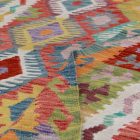 Hand woven Afghan wool Chobi Kilim rug 206x289 cm