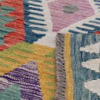 Hand woven Afghan wool Chobi Kilim rug 206x289 cm