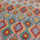Afghan Kilim rug Chobi 200x295 ethnic hand woven Kilim