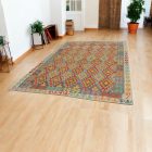 Afghan hand woven Kilim Chobi 204x293 Afghan wool Kilim rug
