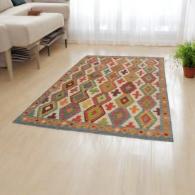 Kilim rug Chobi 200x288 afghan hand woven Kilim