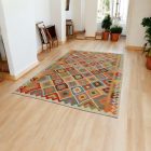 Chobi Kilim rug 196x302 hand woven wool Kilim