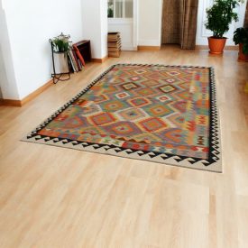 Afghan Kilim Chobi 205x301 hand woven Kilim rug
