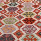 Maimana Kilim rug 205x307 hand woven afghan wool Kilim