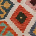 Maimana Kilim rug 205x307 hand woven afghan wool Kilim