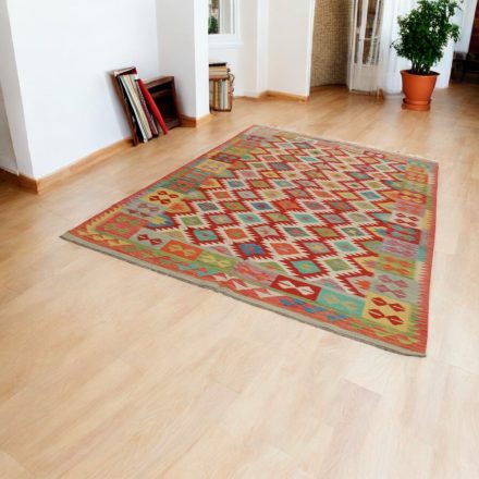 Afghan Kelim rug Chobi 201x298 ethnic hand woven Kilim