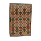 Ethnic Kilim rug Chobi 206x304 hand woven afghan rug