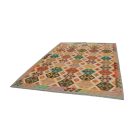 Ethnic Kilim rug Chobi 206x304 hand woven afghan rug