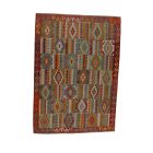 Hand woven Maimana Kilim rug 206x292 cm