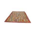 Hand woven Maimana Kilim rug 206x292 cm