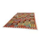 Maimana Kilim rug 196x297 hand woven afghan wool Kilim