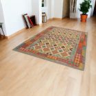 Maimana Kilim rug 202x297 hand woven afghan wool Kilim