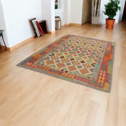 Maimana Kilim rug 202x297 hand woven afghan wool Kelim