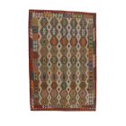 Hand woven Afghan Chobi Kilim rug 203x297 cm