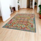 Wool Kilim rug Chobi 203x298 hand woven afghan Kilim rug