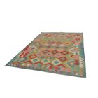 Wool Kilim rug Chobi 203x298 hand woven afghan Kilim rug